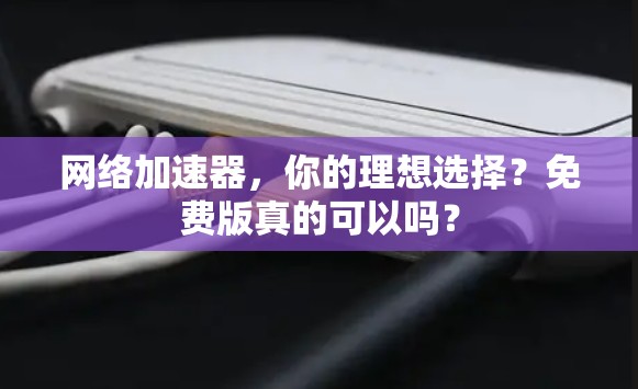 网络加速器，你的理想选择？免费版真的可以吗？