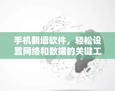 手机翻墙软件，轻松设置网络和数据的关键工具