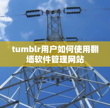tumblr用户如何使用翻墙软件管理网站