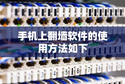 手机上翻墙软件的使用方法如下