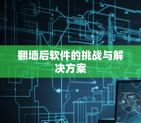 翻墙后软件的挑战与解决方案