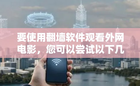 要使用翻墙软件观看外网电影，您可以尝试以下几种选项，这些软件都比较成熟，功能也相对全面