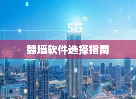 翻墙软件选择指南