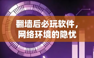 翻墙后必玩软件，网络环境的隐忧