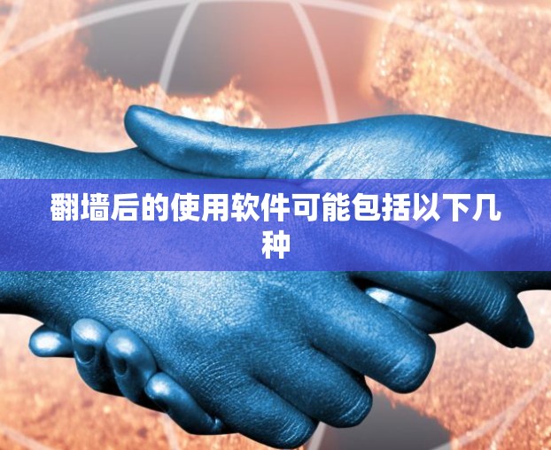 翻墙后的使用软件可能包括以下几种