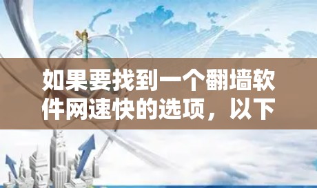 如果要找到一个翻墙软件网速快的选项，以下是一些推荐的网络隔离软件，它们通常提供较高的网速