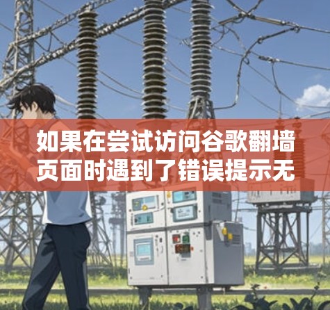 如果在尝试访问谷歌翻墙页面时遇到了错误提示无法访问，可能的原因包括以下几点