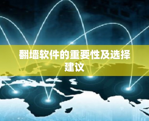 翻墙软件的重要性及选择建议