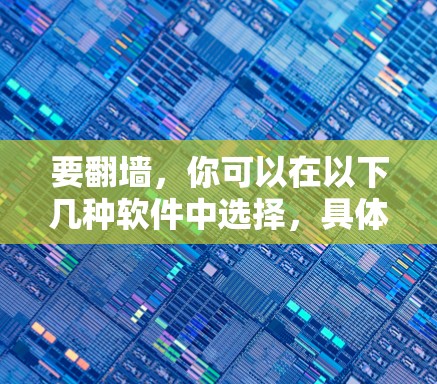 要翻墙，你可以在以下几种软件中选择，具体取决于你的需求