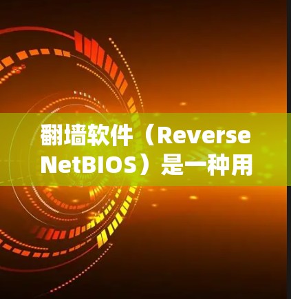 翻墙软件（ReverseNetBIOS）是一种用于绕过网络地址的软件工具，可以帮助用户访问外部网络资源。以下是关于翻墙软件的详细介绍
