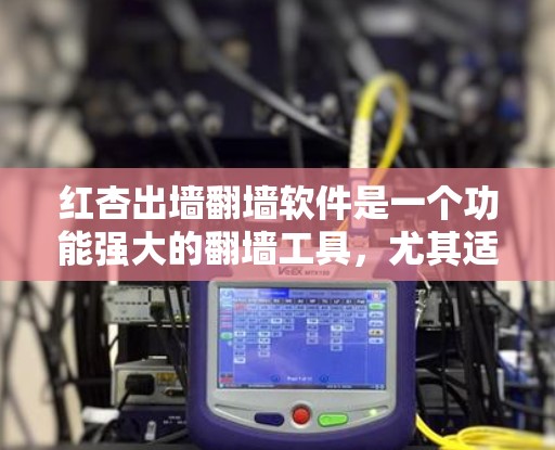 红杏出墙翻墙软件是一个功能强大的翻墙工具,尤其适合需要在不同语言或设备上进行网络翻墙的用户。以下是对该软件的详细介绍 红杏出墙翻墙软件是一个功能强大的翻墙工具,尤其适合需要在不同语言或设备上进行网络翻墙的用户。以下是对该软件的详细介绍