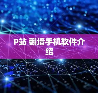 P站 翻墙手机软件介绍 P站 翻墙手机软件介绍
