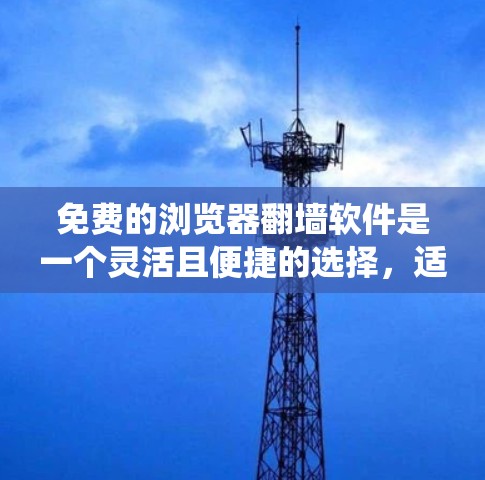 免费的浏览器翻墙软件是一个灵活且便捷的选择，适合在不同场景中使用。以下是对这些工具的系统总结