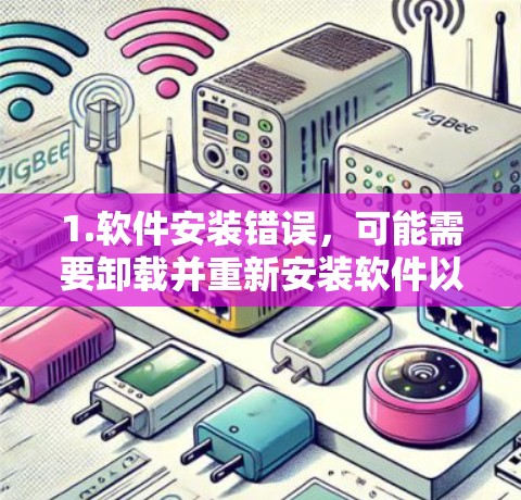 1.软件安装错误,可能需要卸载并重新安装软件以确认是否安装正确 1.软件安装错误,可能需要卸载并重新安装软件以确认是否安装正确