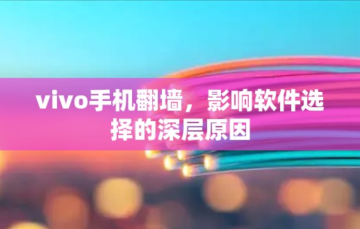 vivo手机翻墙,影响软件选择的深层原因 vivo手机翻墙,影响软件选择的深层原因