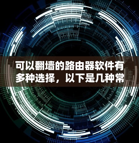 可以翻墙的路由器软件有多种选择，以下是几种常见的推荐
