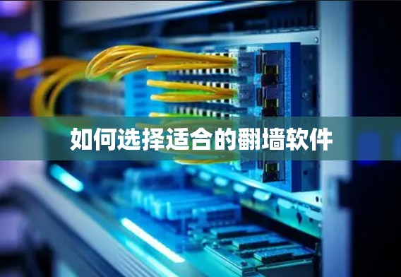 如何选择适合的翻墙软件