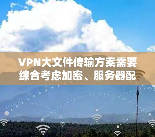 VPN大文件传输方案需要综合考虑加密、服务器配置、传输速度、存储和备份等多个因素,以确保数据的安全性和传输效率。以下是一个可能的 VPN 大文件传输方案 VPN大文件传输方案需要综合考虑加密、服务器配置、传输速度、存储和备份等多个因素,以确保数据的安全性和传输效率。以下是一个可能的 VPN 大文件传输方案