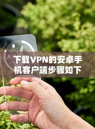 下载VPN的安卓手机客户端步骤如下