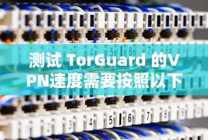 测试 TorGuard 的VPN速度需要按照以下步骤进行 测试 TorGuard 的VPN速度需要按照以下步骤进行