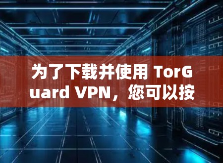 为了下载并使用 TorGuard VPN，您可以按照以下步骤进行