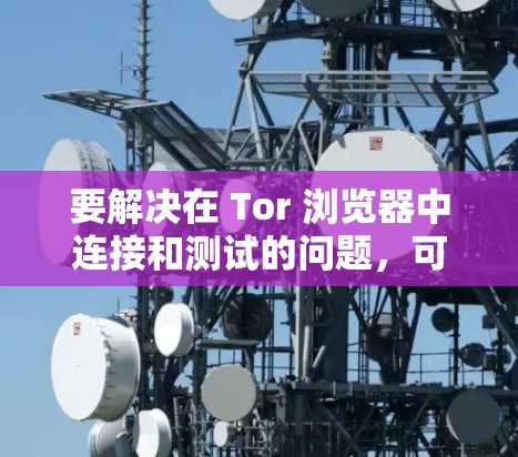 要解决在 Tor 浏览器中连接和测试的问题,可以按照以下步骤进行 要解决在 Tor 浏览器中连接和测试的问题,可以按照以下步骤进行