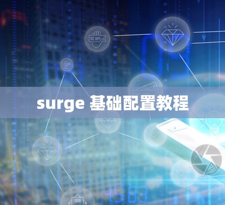 surge 基础配置教程 surge 基础配置教程