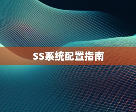 SS系统配置指南 SS系统配置指南
