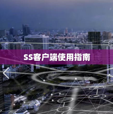 SS客户端使用指南