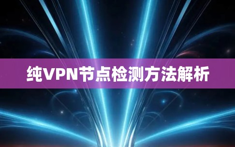 纯VPN节点检测方法解析 纯VPN节点检测方法解析
