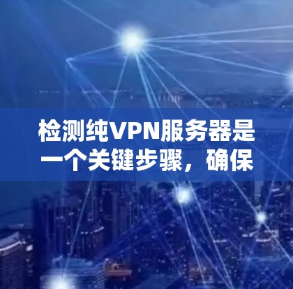 检测纯VPN服务器是一个关键步骤,确保服务器符合纯VPN的高安全性要求。以下是一步步的指南 检测纯VPN服务器是一个关键步骤,确保服务器符合纯VPN的高安全性要求。以下是一步步的指南