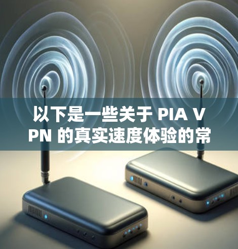 以下是一些关于 PIA VPN 的真实速度体验的常见描述