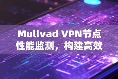 Mullvad VPN节点性能监测，构建高效VPN的必备指南