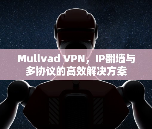 Mullvad VPN，IP<strong>翻墙</strong>与多协议的高效解决方案