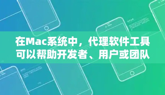 在Mac系统中，代理软件工具可以帮助开发者、用户或团队管理代理服务（如服务器、云服务、网络设备等）以下是Mac上的一些常见的代理软件工具及其功能，供参考