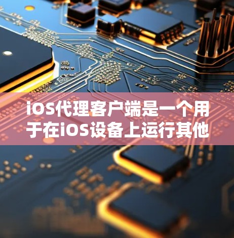 iOS代理客户端是一个用于在iOS设备上运行其他应用的软件,主要通过命令行操作来管理进程和配置。以下是对iOS代理客户端的详细说明 iOS代理客户端是一个用于在iOS设备上运行其他应用的软件,主要通过命令行操作来管理进程和配置。以下是对iOS代理客户端的详细说明