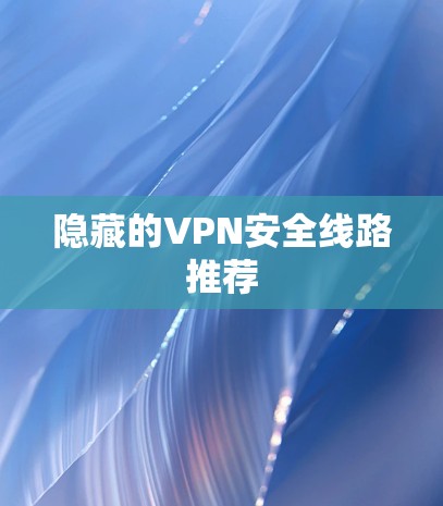隐藏的VPN安全线路推荐