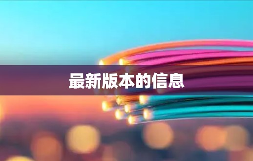 最新版本的信息
